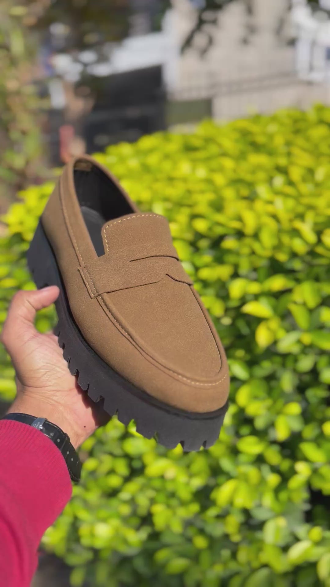 【NONCODE】Cha Cha Square Leather Loafers CHIKO Fernanda Square Toe Block Heels Loafers Shoes